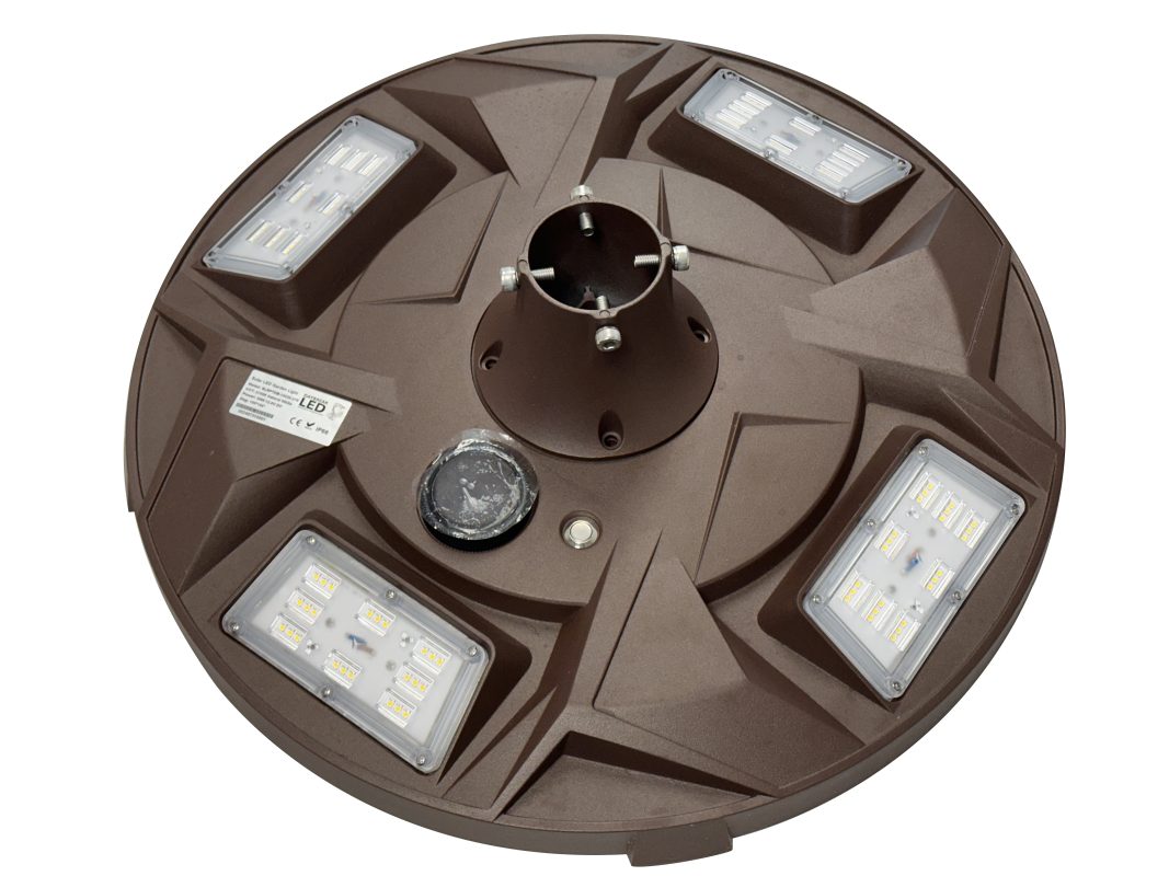 Brown solar led garden light