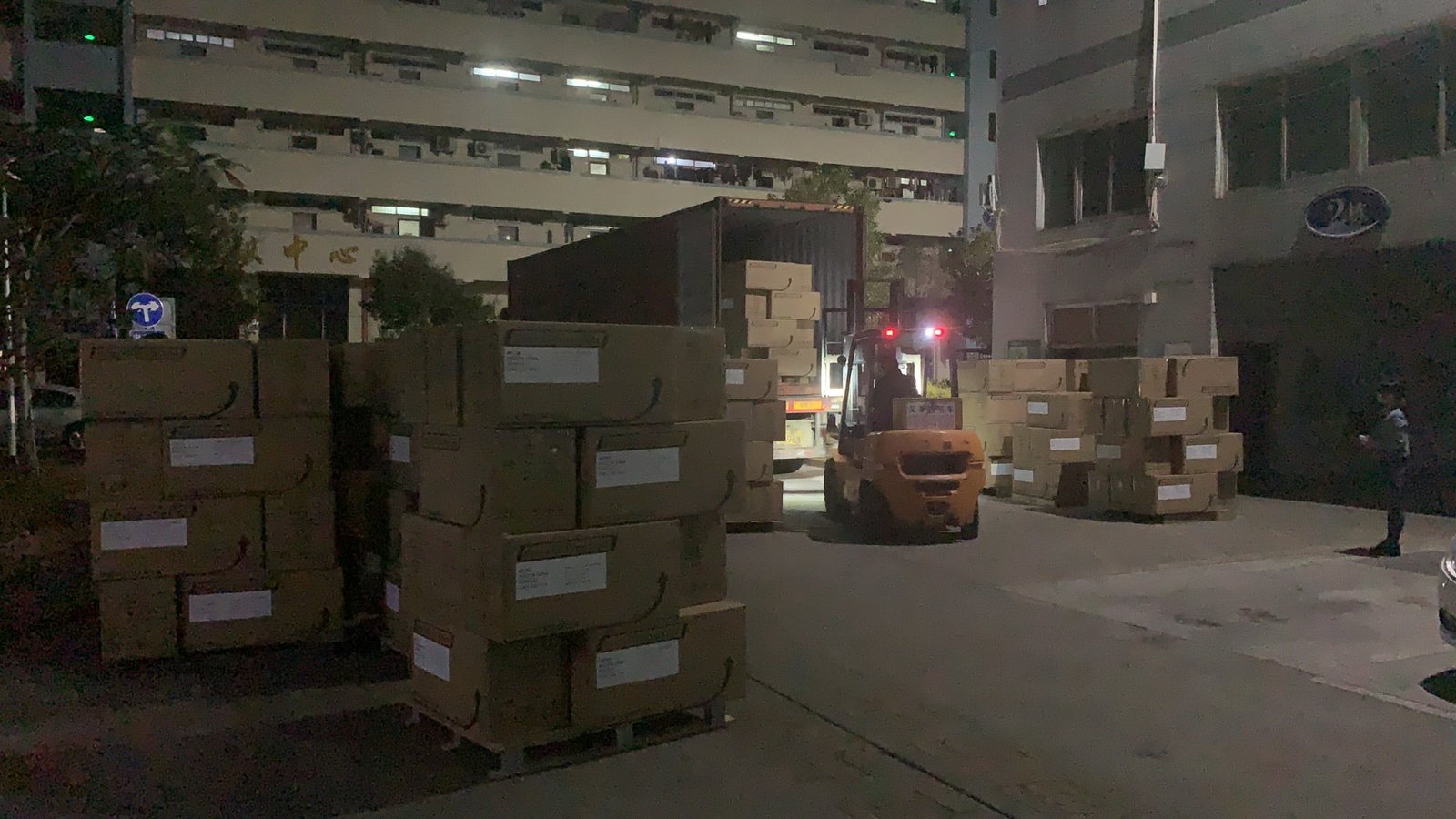 Container loading for export