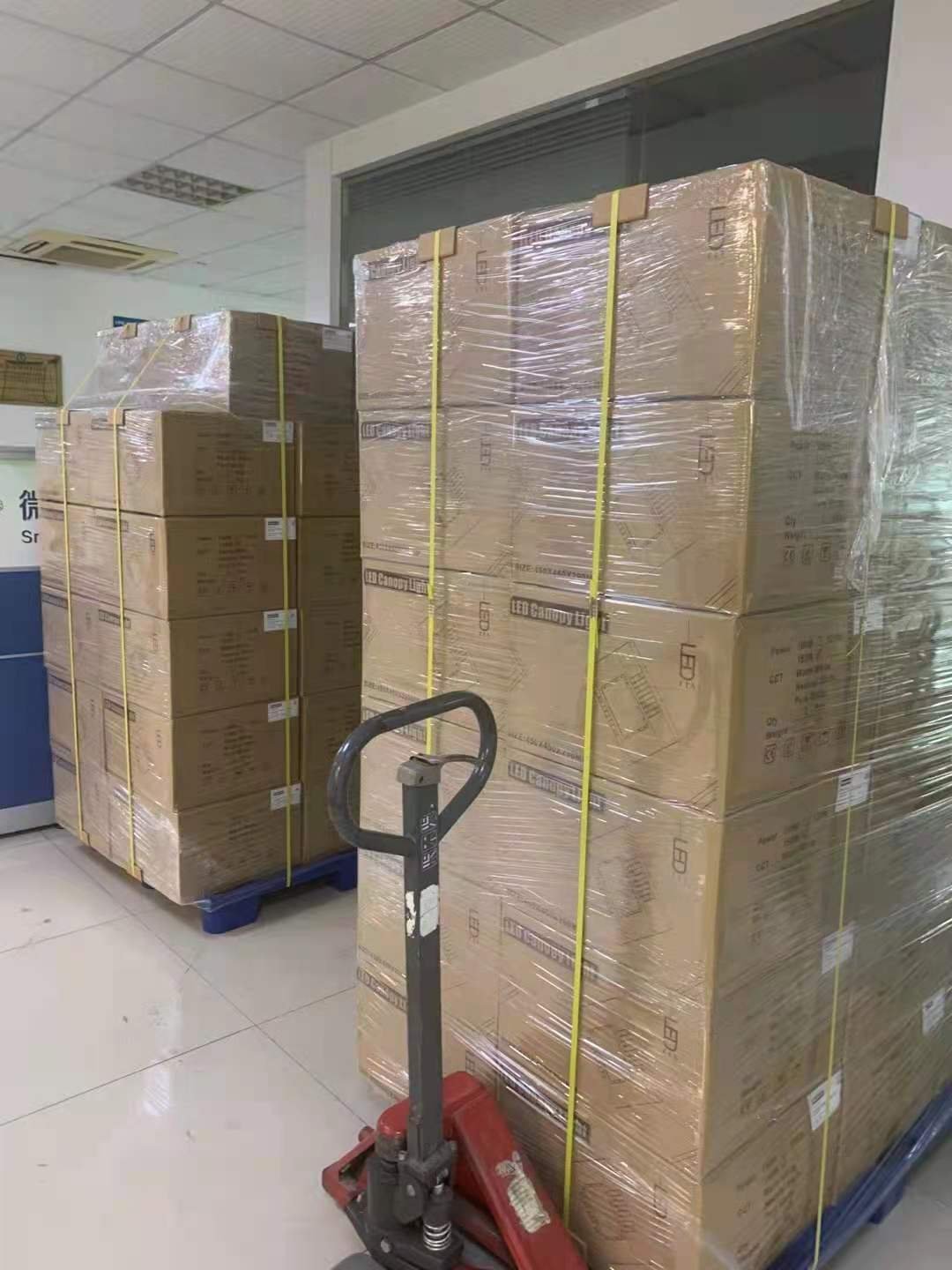 Professional export packaging for gas station lighting projects