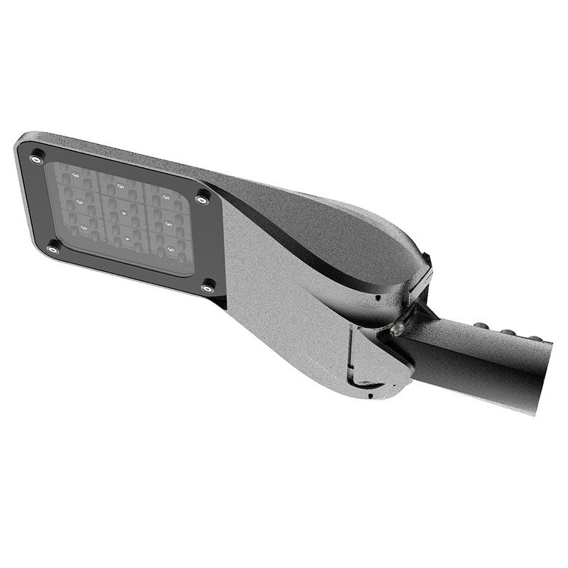 King LED Street Light with tempered glass and tool-free maintenance design