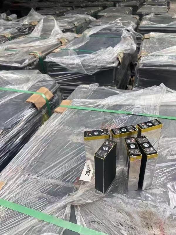 Disassembled second-hand battery cells used by competitors