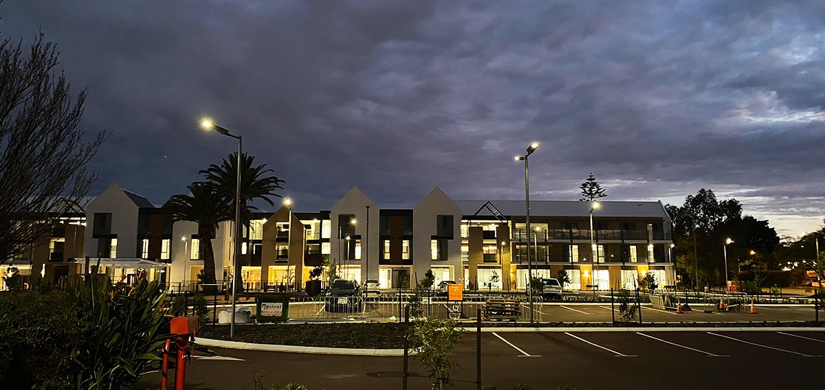 Solar street light pole detail